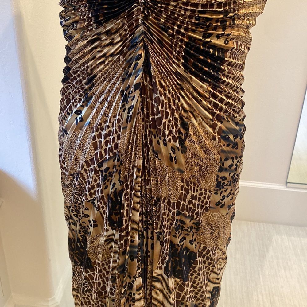 Joseph Ribkoff Animal Print Dress - Brown and Black - Picture 3 of 8